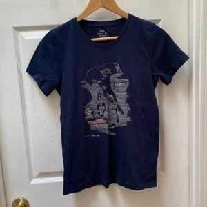 Jcrew collector T navy blue Italy, short sleeve